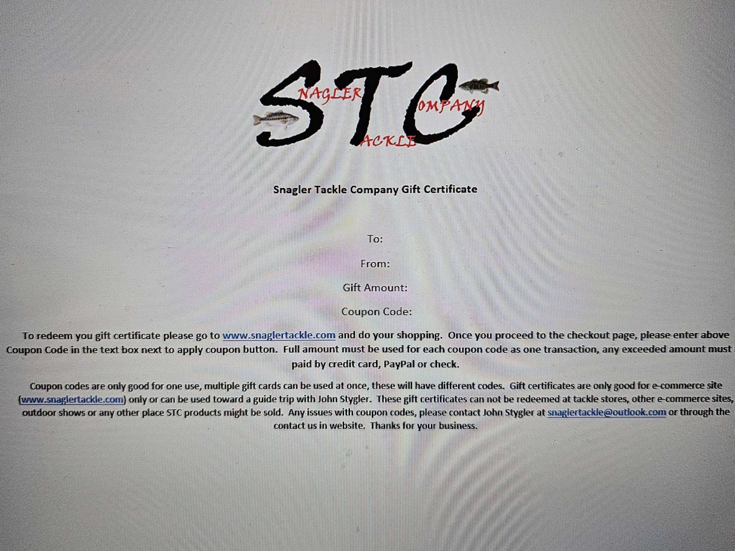 Gift Certificates