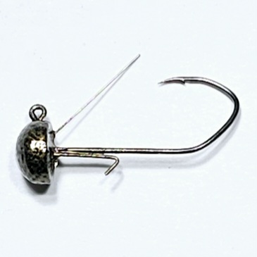 STC Weedless Sickle Black Nickel 1/0 Hook Ned Head with Keeper - Unpainted